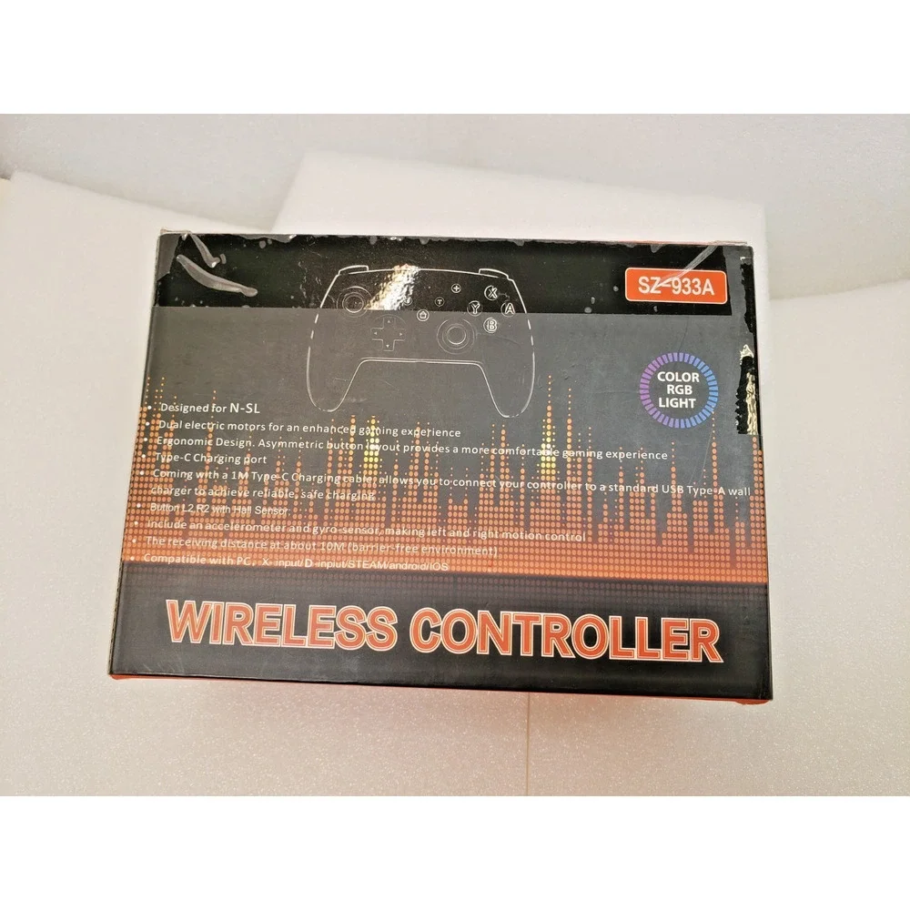 Senze SZ-933A Wireless Gaming Controller with RGB Lighting